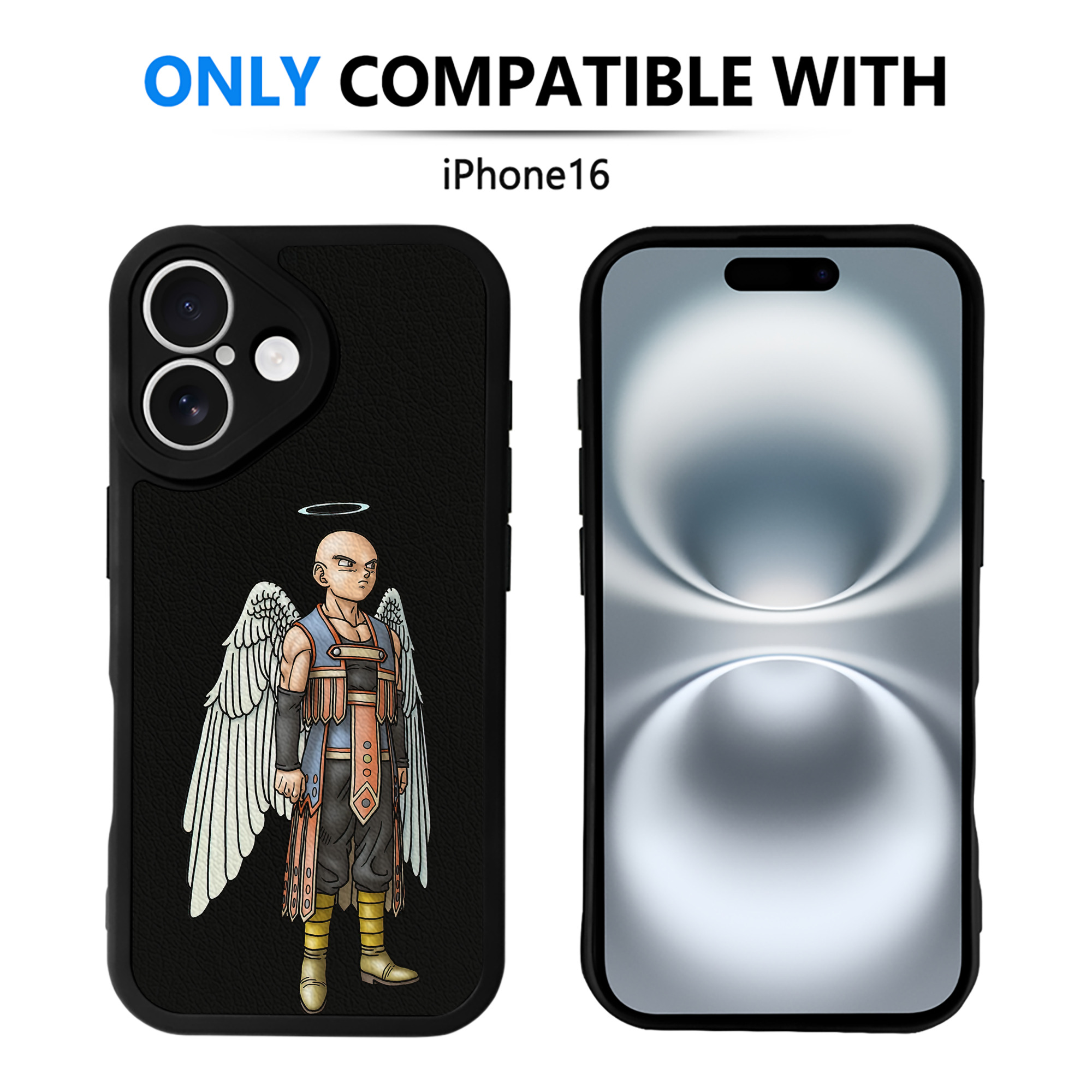 （画像用） ドラゴンクエスト Doragon Kuesuto Dragon Quest 【iPhone 16シリーズ対応】シリコンスマホケース（レザー調） 材質：シリコン